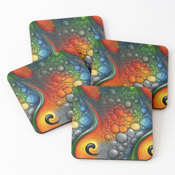 Item preview, Celestial Cellular Bloom Abstract designed and sold by Piotrek0001.
