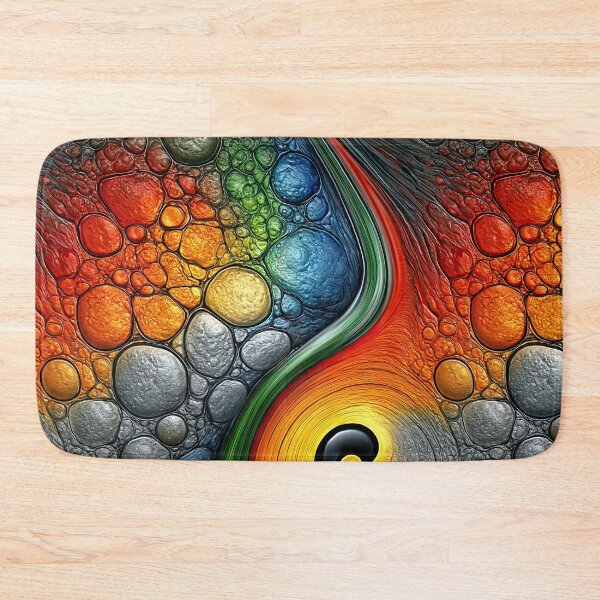 Item preview, Celestial Cellular Bloom Abstract designed and sold by Piotrek0001.