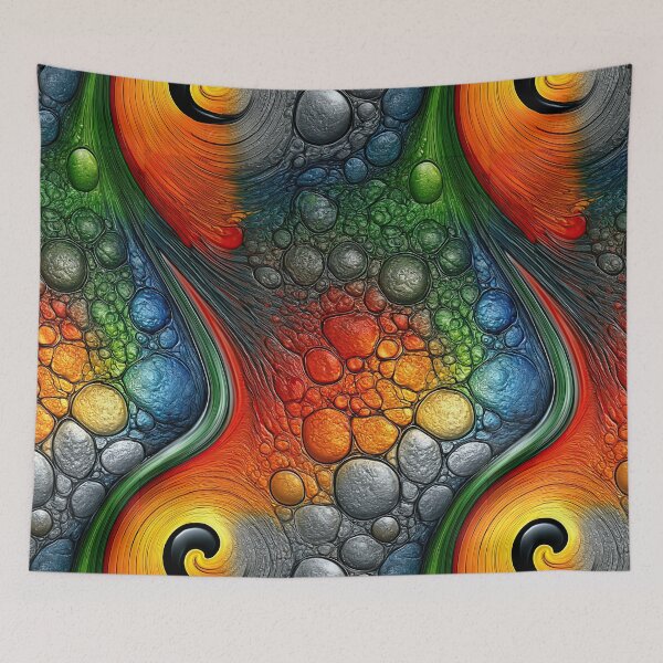 Item preview, Celestial Cellular Bloom Abstract designed and sold by Piotrek0001.
