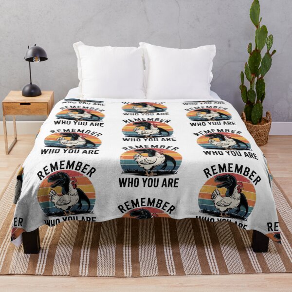 Item preview, Remember Who You Are Chicken Dinosaur Funny Motivational Evolution Design designed and sold by Lina Caro.