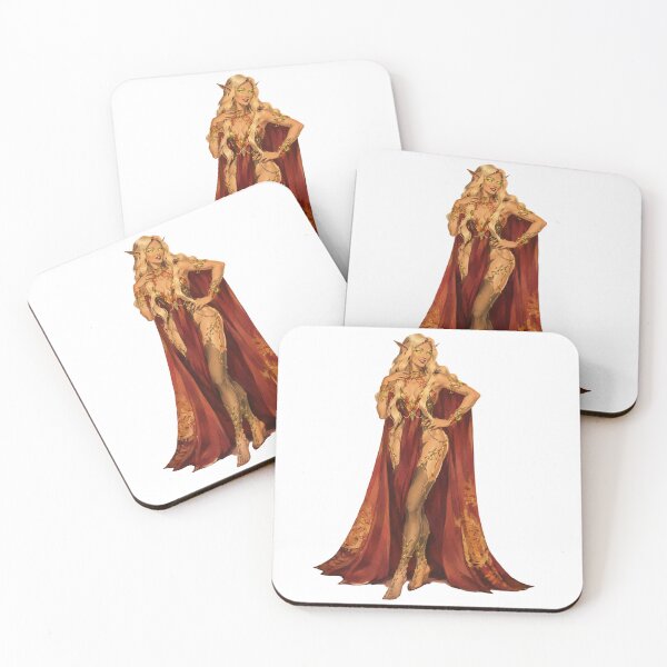 Item preview, Fantasy Elf Queen Pin Up | Original Vintage Dark Fantasy Retro Art designed and sold by Cosplayvintage.
