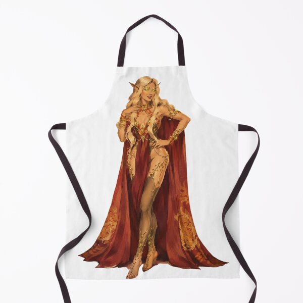 Item preview, Fantasy Elf Queen Pin Up | Original Vintage Dark Fantasy Retro Art designed and sold by Cosplayvintage.