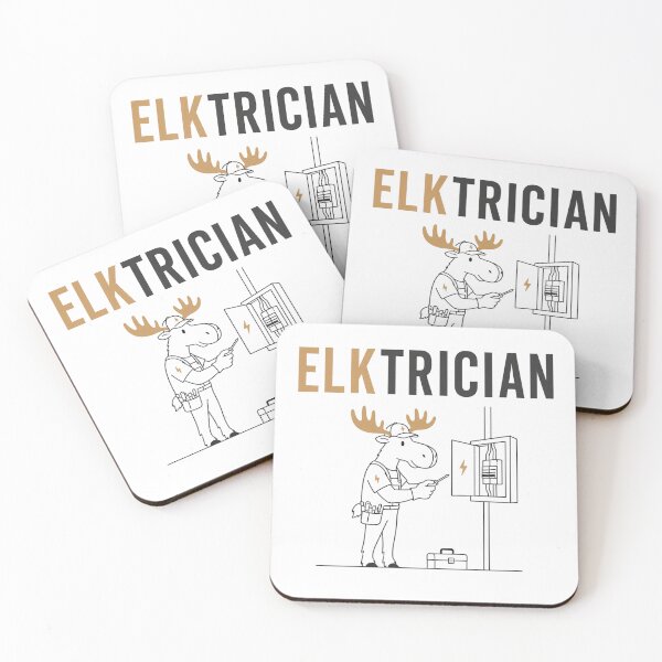 Item preview, Deer Electrician Funny Animal Pun designed and sold by NicramR.