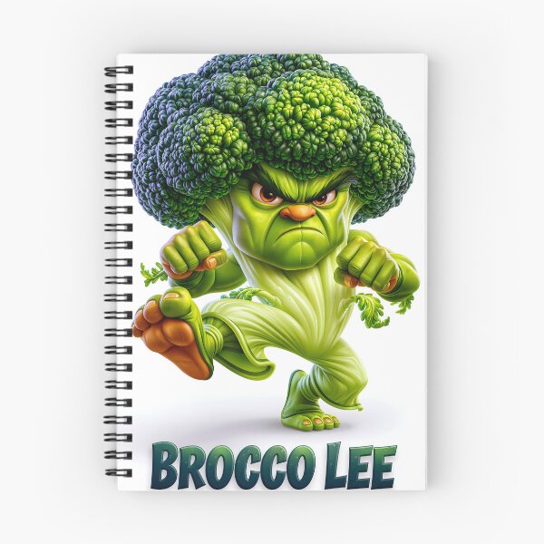 Item preview, Broccoli Character in Action Pose with Anger designed and sold by Artessie.