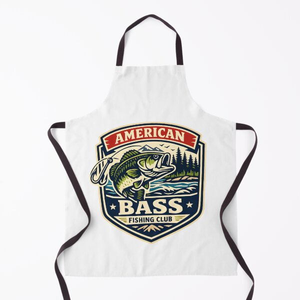 Item preview, Vintage American Bass Fishing Club Retro Emblem Outdoor Adventure designed and sold by Artycom.