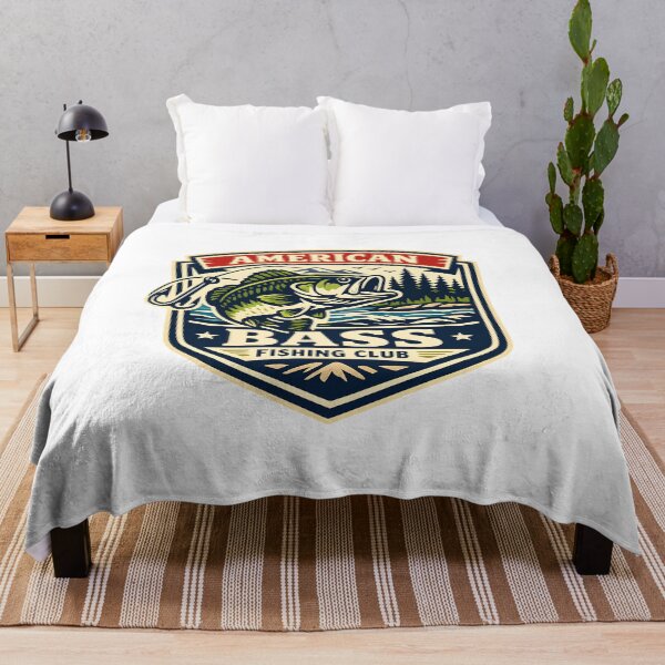 Item preview, Vintage American Bass Fishing Club Retro Emblem Outdoor Adventure designed and sold by Artycom.