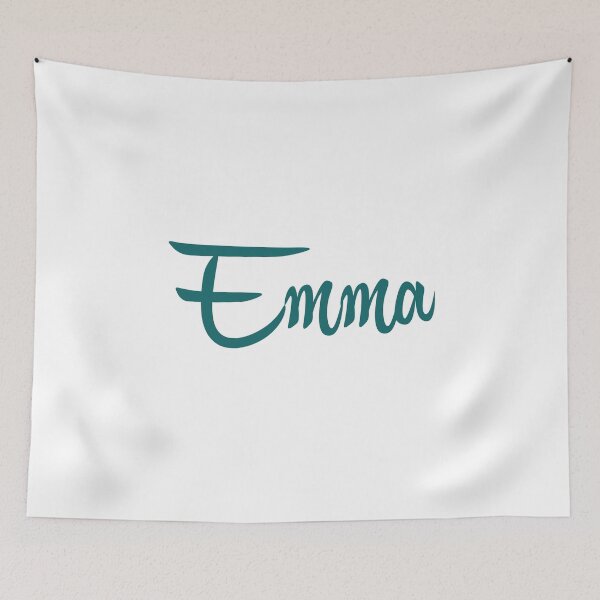 Item preview, Emma Name Teal Green Minimalist Cursive Typography designed and sold by EchoPrint Co..