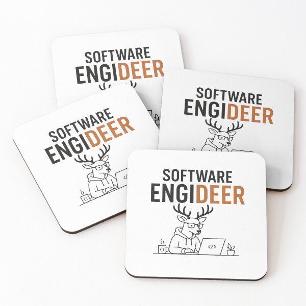Item preview, Ingeniero de software Ciervo Juego de palabras gracioso designed and sold by NicramR.
