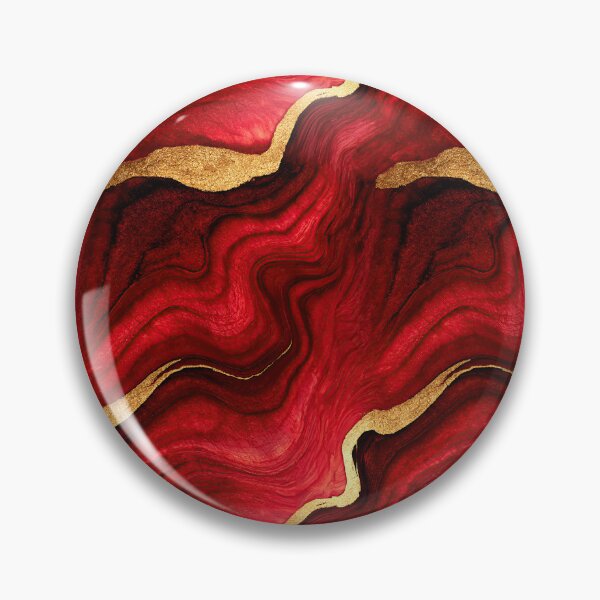 Item preview, Crimson and Gold Fluid Marble Art designed and sold by Piotrek0001.