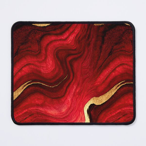 Item preview, Crimson and Gold Fluid Marble Art designed and sold by Piotrek0001.