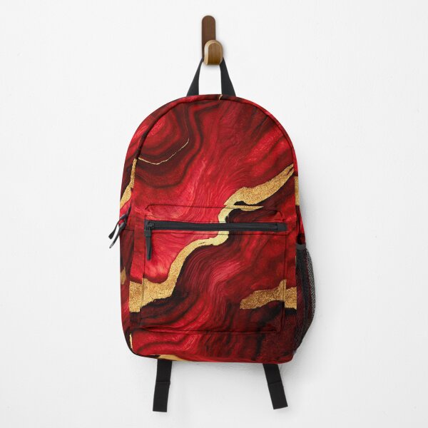 Item preview, Crimson and Gold Fluid Marble Art designed and sold by Piotrek0001.