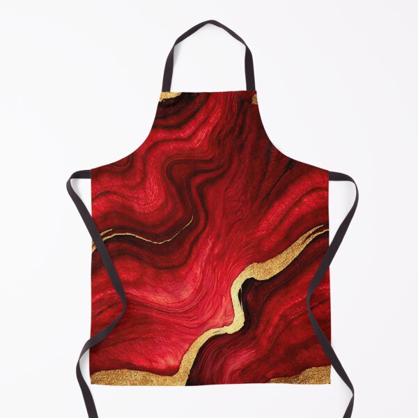 Item preview, Crimson and Gold Fluid Marble Art designed and sold by Piotrek0001.