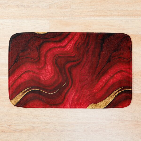 Item preview, Crimson and Gold Fluid Marble Art designed and sold by Piotrek0001.