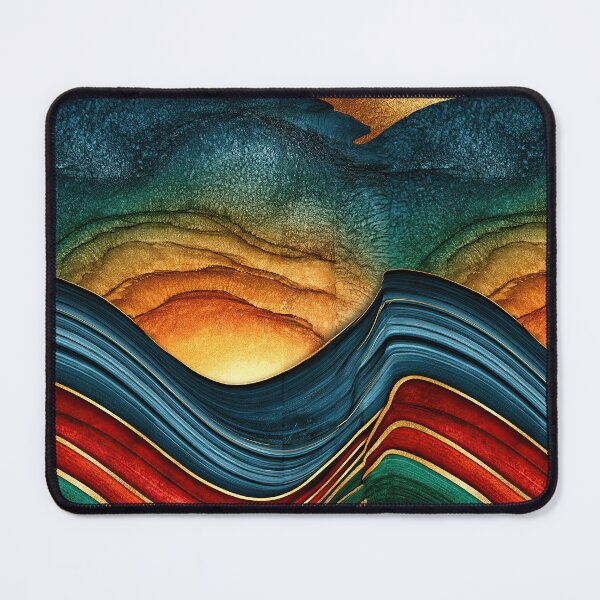 Item preview, Veridian Sunset Tide Fluid Art designed and sold by Piotrek0001.