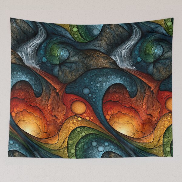 Item preview, Kaleidoscopic Ink Spiral Abstract designed and sold by Piotrek0001.