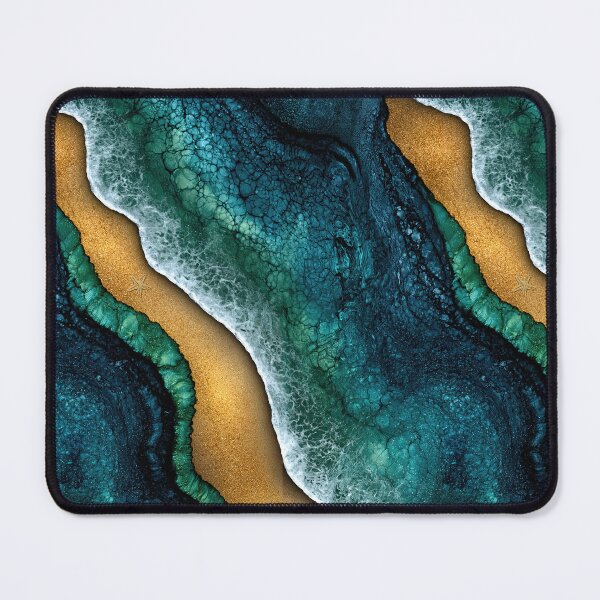 Item preview, Azure Gold Coastal Drift Art designed and sold by Piotrek0001.