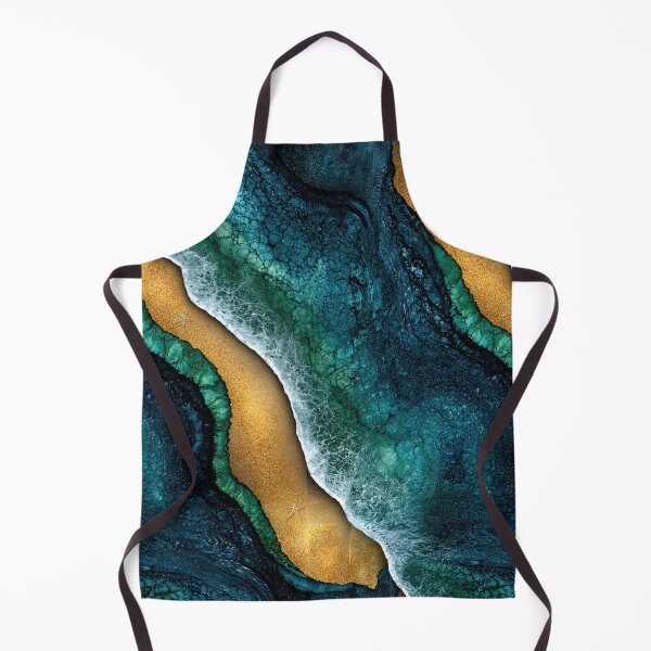 Item preview, Azure Gold Coastal Drift Art designed and sold by Piotrek0001.