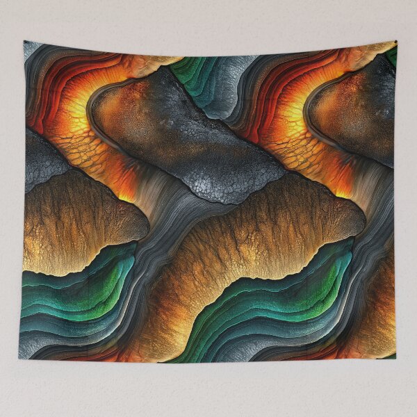 Item preview, Terra Cotta River Flow Abstract designed and sold by Piotrek0001.