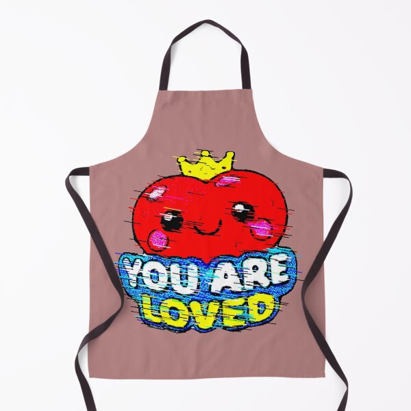 Item preview, You Are Loved | Kawaii Heart with Crown Positive Sticker designed and sold by AstronautMerch.