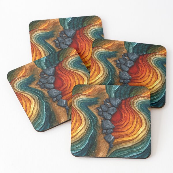 Item preview, Magma Ridge Topography Abstract designed and sold by Piotrek0001.