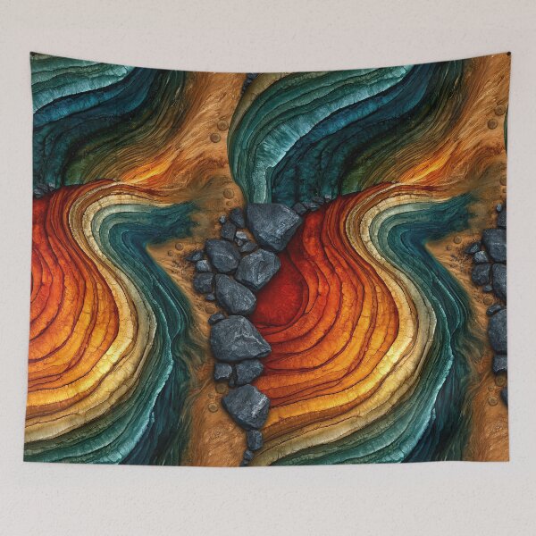 Item preview, Magma Ridge Topography Abstract designed and sold by Piotrek0001.