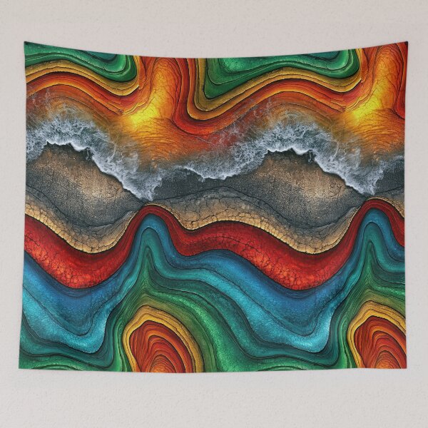Item preview, Cerulean Ember Swell Fluid Art designed and sold by Piotrek0001.