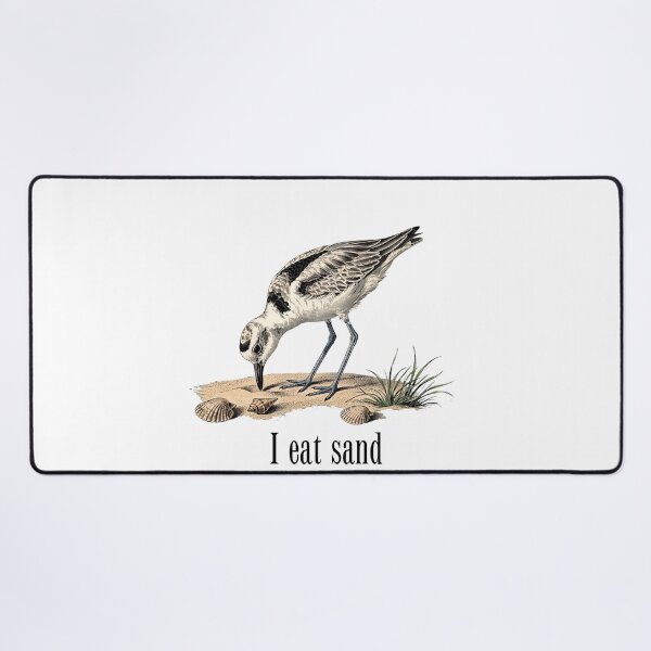 Item preview, I Eat Sand - Funny Crab Plover Bird Vintage Meme Birdwatching  designed and sold by Neurospicy Trolls.