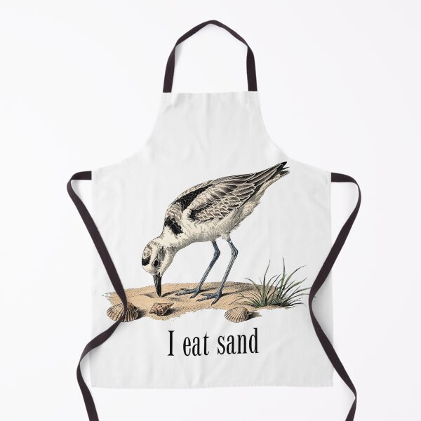 Item preview, I Eat Sand - Funny Crab Plover Bird Vintage Meme Birdwatching designed and sold by Neurospicy Trolls.