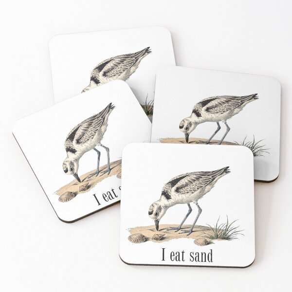 Item preview, I Eat Sand - Funny Crab Plover Bird Vintage Meme Birdwatching  designed and sold by Neurospicy Trolls.