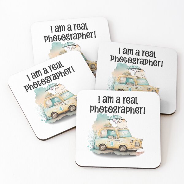 Item preview, Chubby Cat Traveling Photographer Watercolor Illustration designed and sold by PrintforDesign.