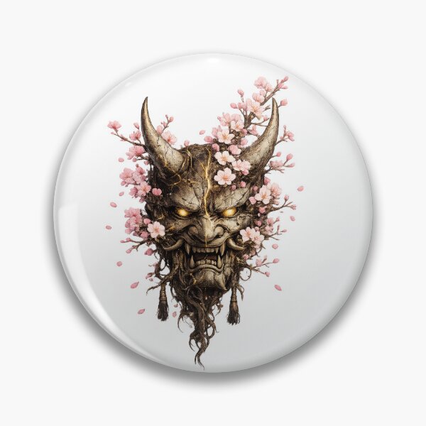 Item preview, Abandoned Hannya Mask with Sakura Blossoms designed and sold by ichiyori.