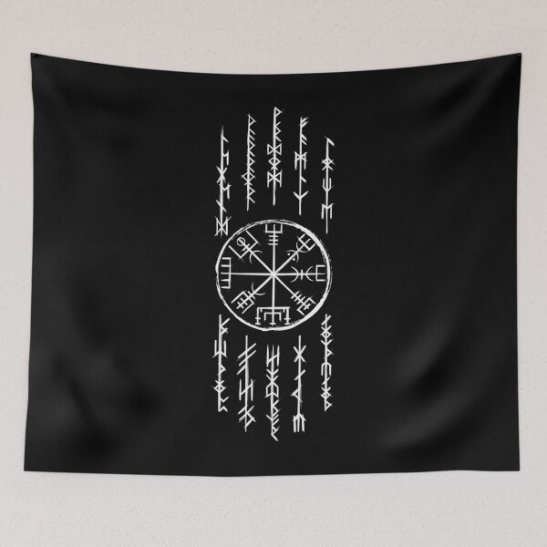 Item preview, Nordic Runes With Vegvisir  | Norse Gifts For Vikings  designed and sold by BrokenLabel.
