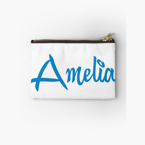 Item preview, Amelia Name Blue Minimalist Cursive Typography designed and sold by EchoPrint Co..
