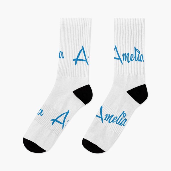 Item preview, Amelia Name Blue Minimalist Cursive Typography designed and sold by EchoPrint Co..