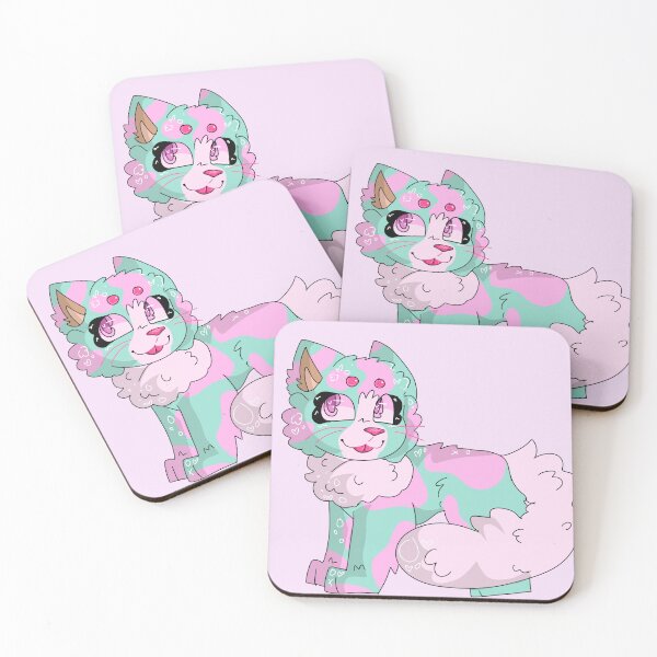 Item preview, Opal Pink Fluffy Cat designed and sold by aleckzandur.