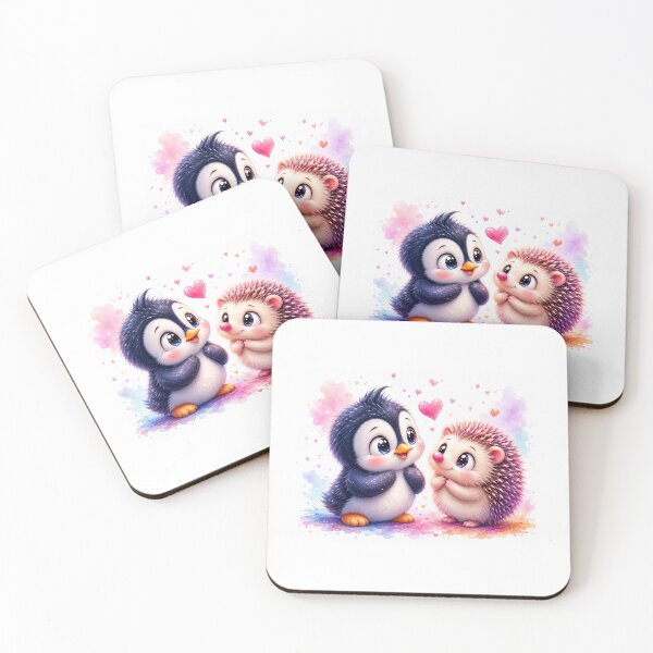 Item preview, Cute Penguin and Hedgehog best friends designed and sold by Cartoonproject.