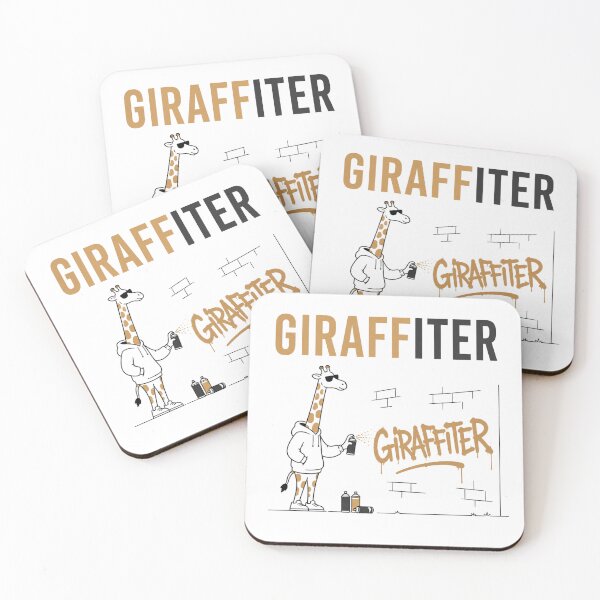 Item preview, Funny Giraffe Graffiti Artist Pun designed and sold by NicramR.