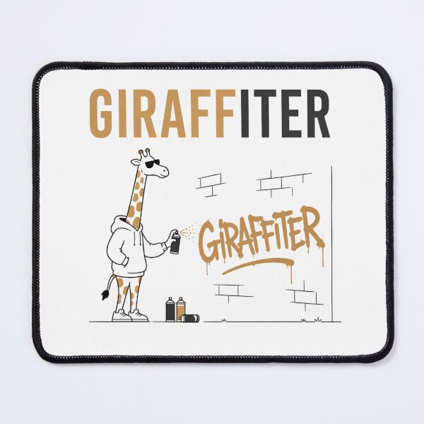 Item preview, Funny Giraffe Graffiti Artist Pun designed and sold by NicramR.