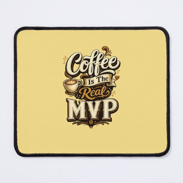 Item preview, Coffee Is the Real MVP – Vintage Coffee Typography designed and sold by Tianjie-Yishu.