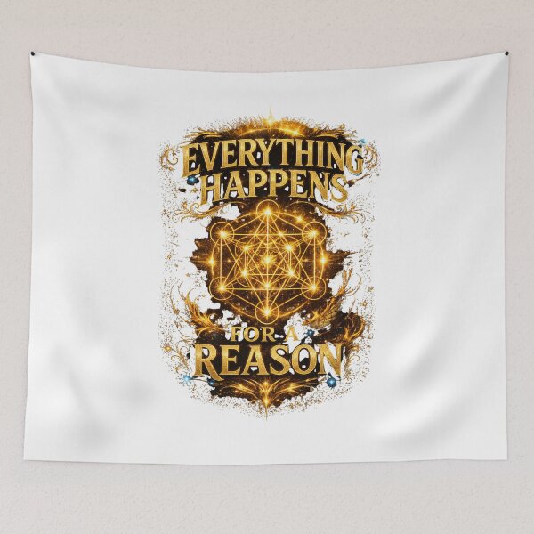 Item preview, Golden Metatron's Cube - Spiritual Inspirational Quote designed and sold by LC&LCPlatform.