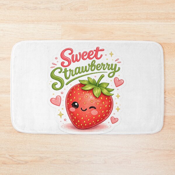 Item preview, Sweet Strawberry – Cute Kawaii Strawberry designed and sold by Sasas Design.