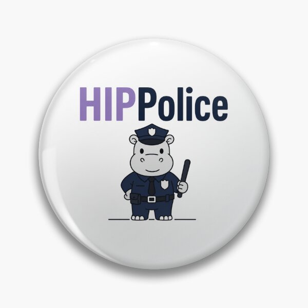 Item preview, Funny Hippo Police Pun designed and sold by NicramR.