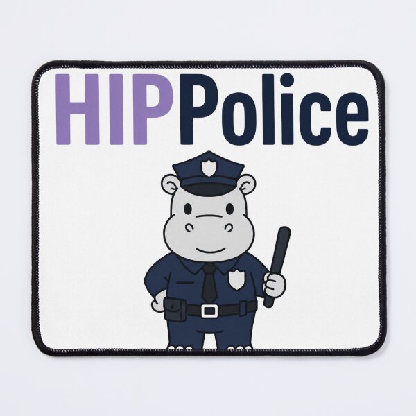 Item preview, Funny Hippo Police Pun designed and sold by NicramR.
