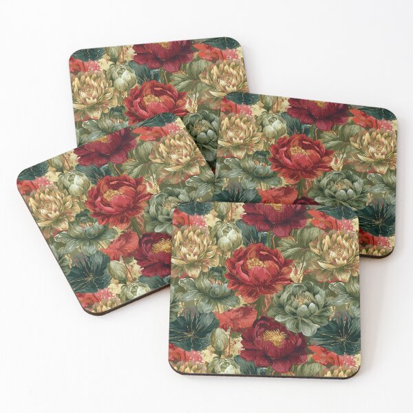 Item preview, Fragrant Lotus Floral  - Retro Flower Floral - Bridal Shower Gifts designed and sold by RoyalStarsPatts.