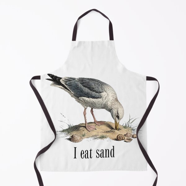 Item preview, I Eat Sand - Funny Seagull Vintage Bird Meme Birdwatching designed and sold by Neurospicy Trolls.