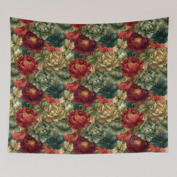 Item preview, Fragrant Lotus Floral  - Retro Flower Floral - Bridal Shower Gifts designed and sold by RoyalStarsPatts.