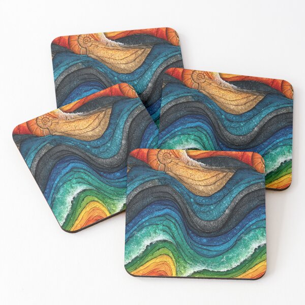 Item preview, Arctic Sunset Layered Fluid Art designed and sold by Piotrek0001.