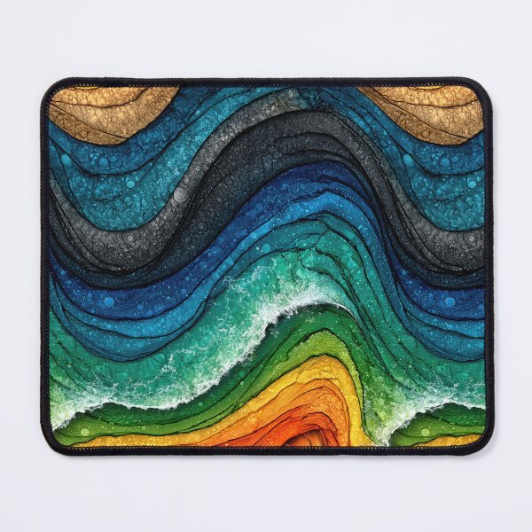 Item preview, Arctic Sunset Layered Fluid Art designed and sold by Piotrek0001.