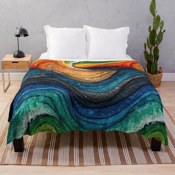 Item preview, Arctic Sunset Layered Fluid Art designed and sold by Piotrek0001.