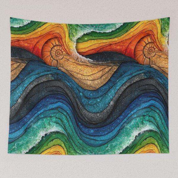 Item preview, Arctic Sunset Layered Fluid Art designed and sold by Piotrek0001.